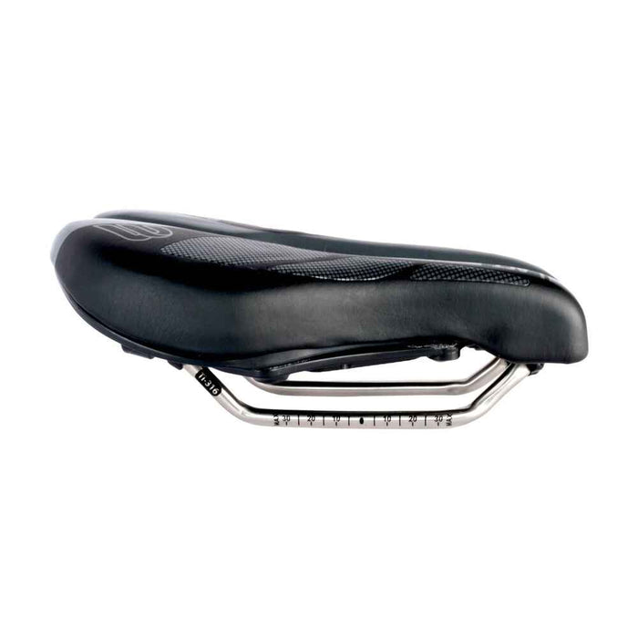 Bisaddle Adjustable Shape Bike Saddle - Bonneville Distance w/ Titanium Rails
