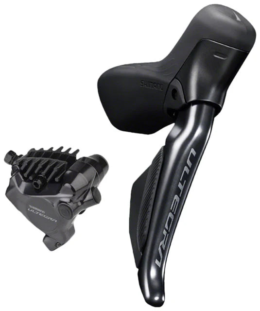 Shimano Ultegra ST-R8170F Di2 Right/Rear Lever with BR-R8170 Hydraulic Flat Mount Disc Brake Caliper