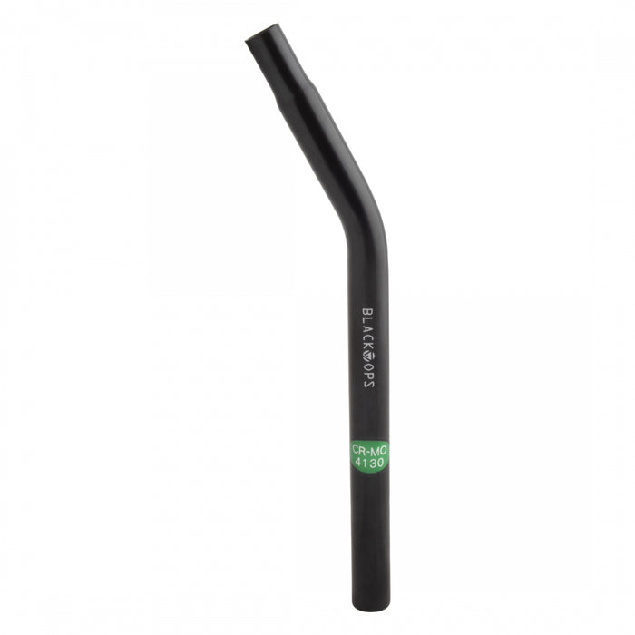 Black Ops CRO-MO Lay-Back Seatpost - 25.4mm x 380mm, Black