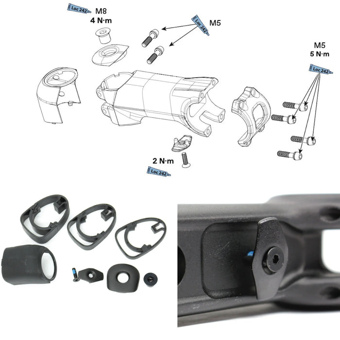 Cannondale C1 Conceal Stem 100mm x -6 Degrees