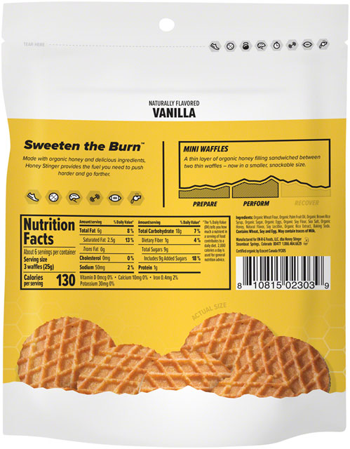 Honey Stinger Mini Waffles - Vanilla