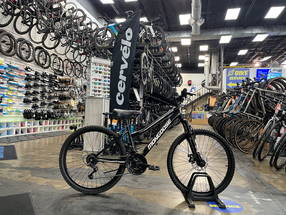 Mongoose Excursion 24" 21 Speed Kids Mountain Bike -  Black USED