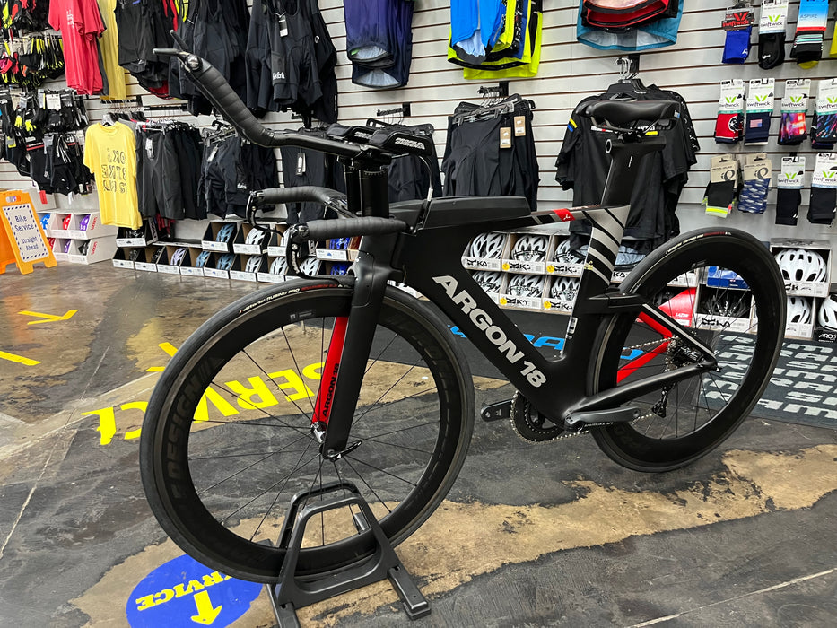 Argon 18 E-119 Tri+ Shimano Ultegra 11 Speed w/Profile Design 58/78 Wheels - Black