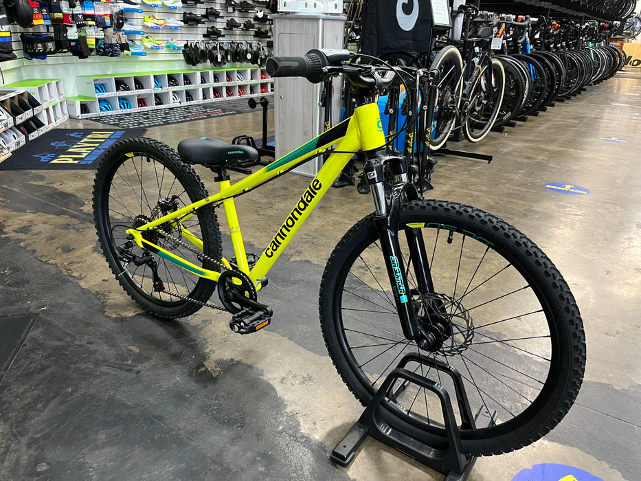 Cannondale Trail 24 Kid's Shimano Tourney 8 Speed - Hi-Vis Yellow DEMO