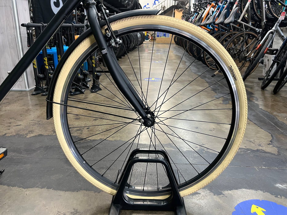 Retrospec Beaumont City Bike - 7 Speed - Matte Black DEMO