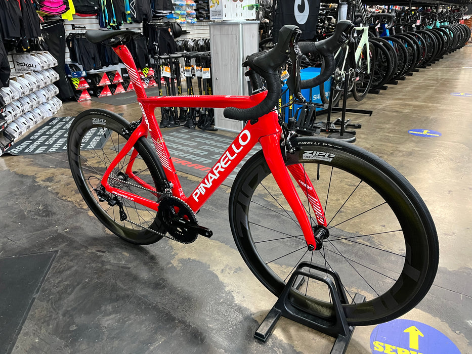 Pinarello Gan Rim Shimano 105 11 Speed - ZIPP 404 Firecrest Wheelset - Red