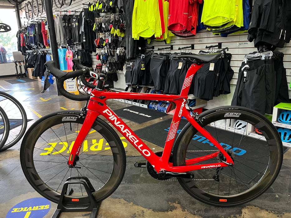 Pinarello Gan Rim Shimano 105 11 Speed - ZIPP 404 Firecrest Wheelset - Red