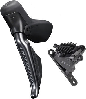 Shimano Ultegra ST-R8170F Di2 Left/Front Lever with BR-R8170 Hydraulic Flat Mount Disc Brake Caliper