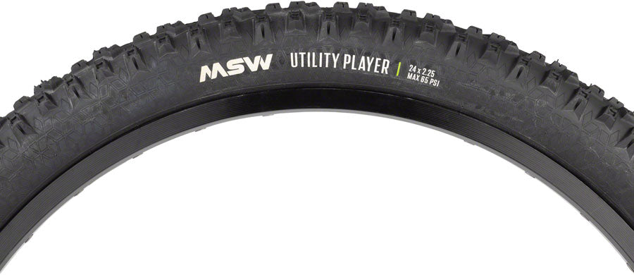 MSW Utility Player Tire - Black, Rigid Wire Bead, 33tpi
