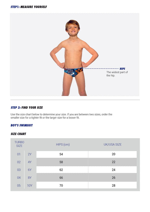 TURBO Men's Water Polo Swimsuit Hungary Waves