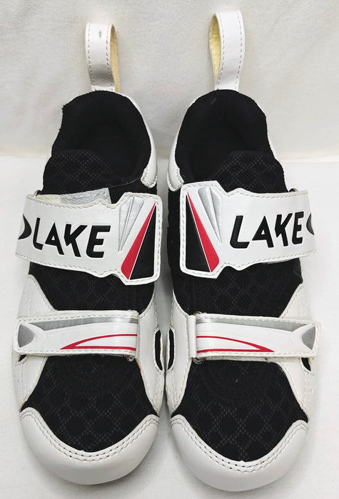 Lake Cycling Men's TX222 Triathlon Shoes - Size 37, Black/White