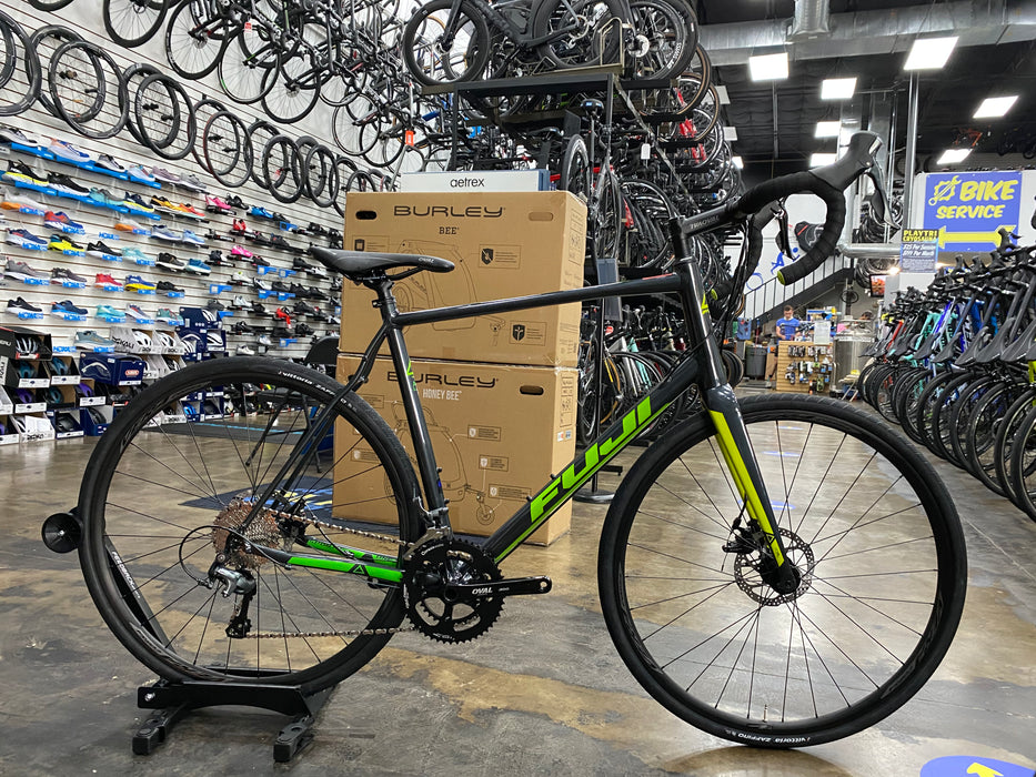 Fuji Sportif 1.5 Disc Shimano Tiagra 10 Speed - Anthracite/Green