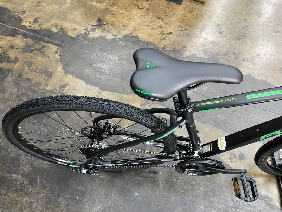 Fuji Traverse 1.7 Disc Shimano Tourney 7 Speed - Satin Black/Green